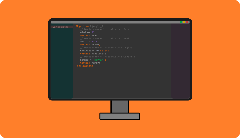 Aprender a programar variables y constantes en pseudocodigo.